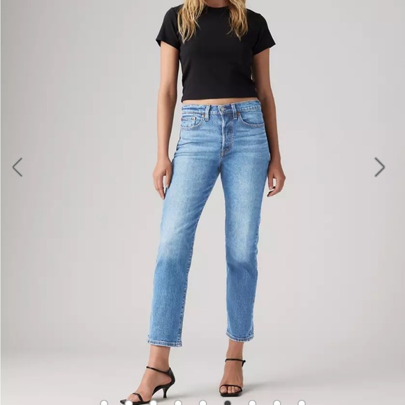 Levi's Premium Wedgie Straight Blue Jeans